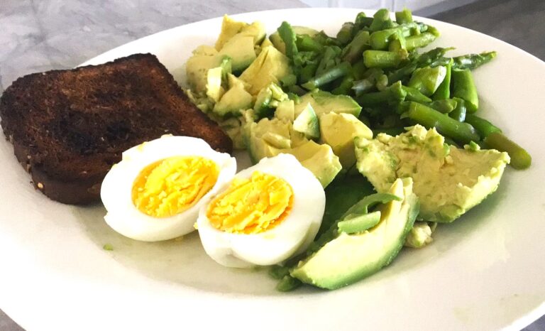 Avocado, Asparagus, Egg, Whole Grain Toast