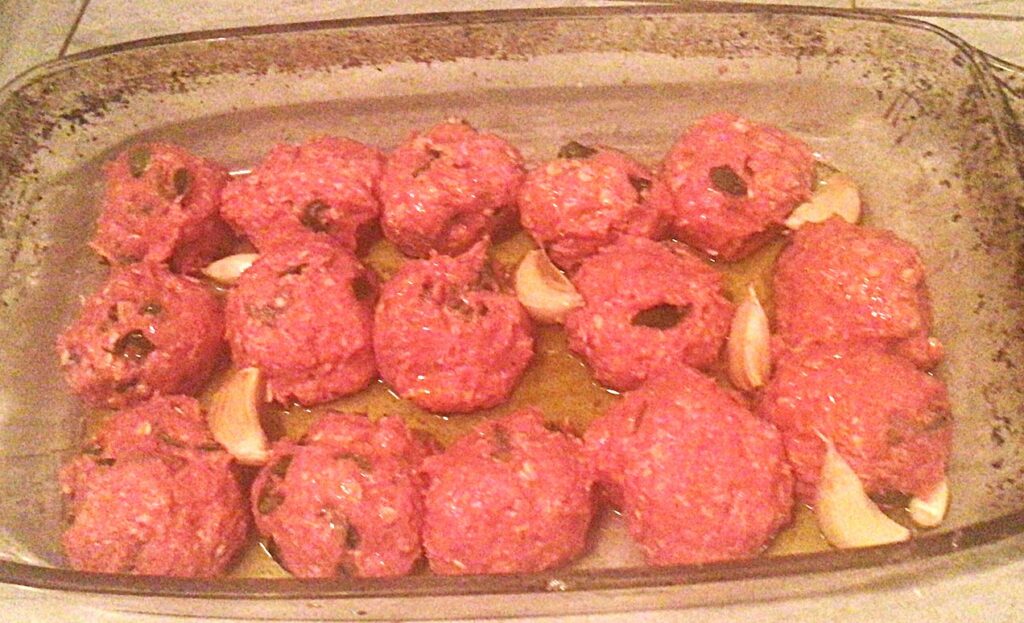 meatballs before cooking
